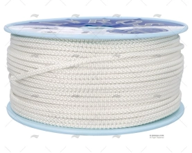 CABO TRANÇADO POLIÉSTER 06mm BRANCO 200m LIROS