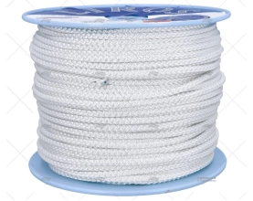 CABO TRANÇADO POLIÉSTER 08mm BRANCO 200m LIROS