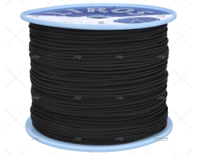 CABO TRANÇADO POLIÉSTER 04mm PRETO  500m LIROS