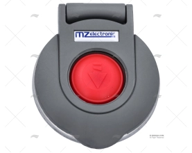 PULSADOR MOLINETE PÉ CINZENTO   BORRACHA R DOWN MZ ELECTRONICS