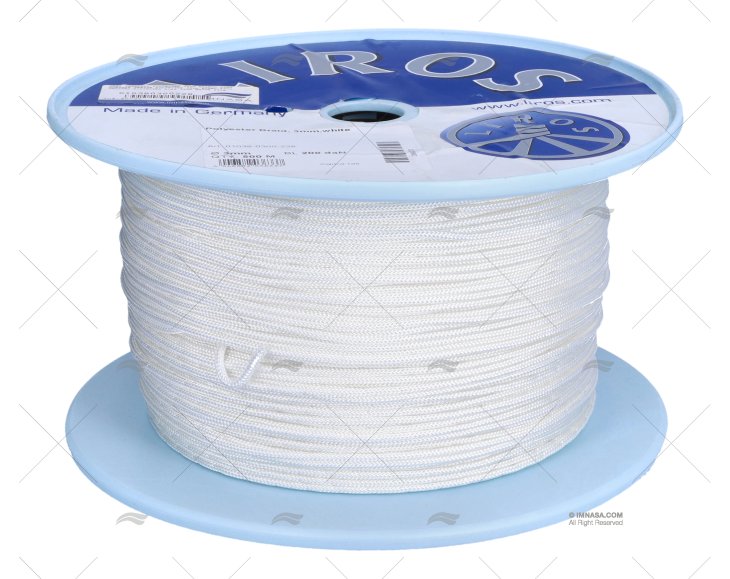 CABO TRANÇADO POLIÉSTER 03mm BRANCO 500m LIROS