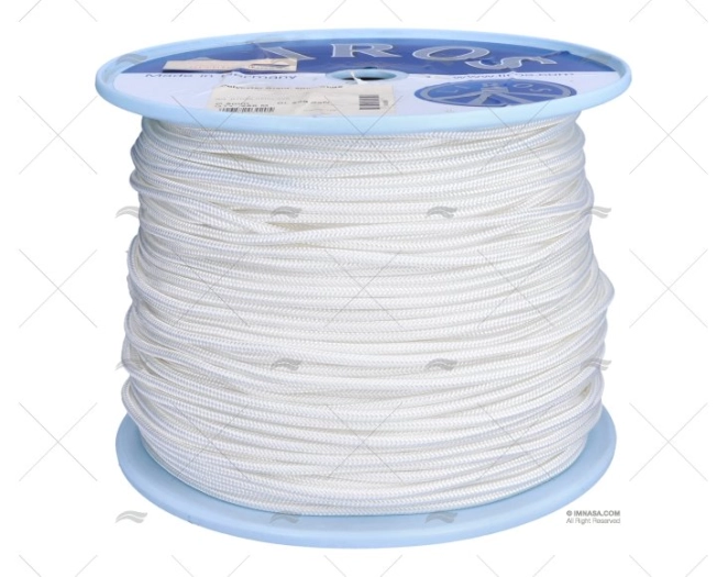TWISTED POLIESTER ROPE 05mm WHITE 250m LIROS