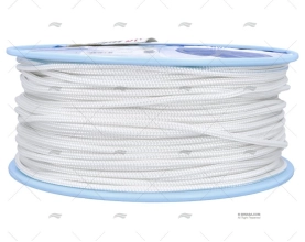 CIMA TRECCIATA POLIESTERE 06mm BIANCO 200m LIROS