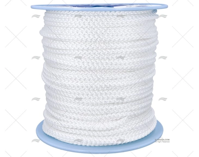 CIMA TRECCIATA POLIPROPILENE 10mm BIANCO 200m LIROS