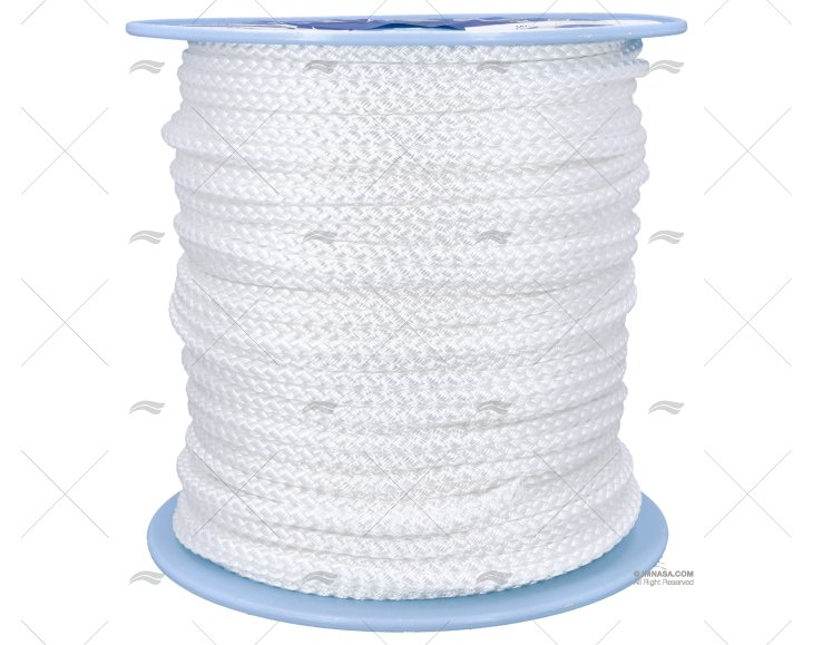 CIMA TRECCIATA POLIPROPILENE 10mm BIANCO 200m LIROS