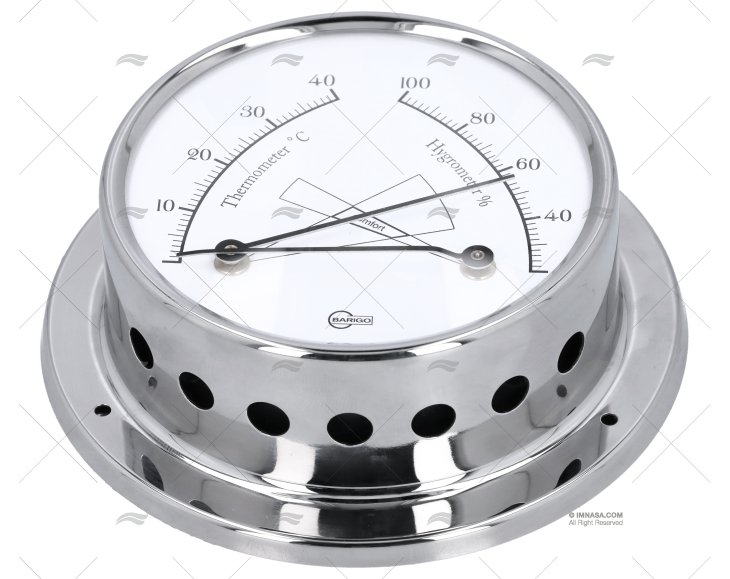 TERMO-IGROMETRO ACCIAIO INOX 83MM BARIGO