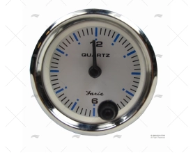 RELOJ HORARIO ANALOGICO BLANCO 53mm FRC FARIA