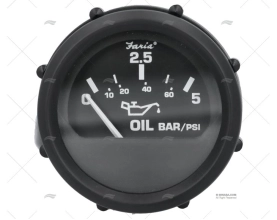 OIL PRESSURE GAUGE 0-5 BAR BLACK 2'