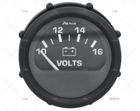 VOLTIMETRO 10-16V NEGRO FRN FARIA