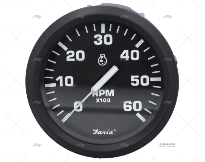 TACÓMETRO 6000 85mm PRETO UT FARIA