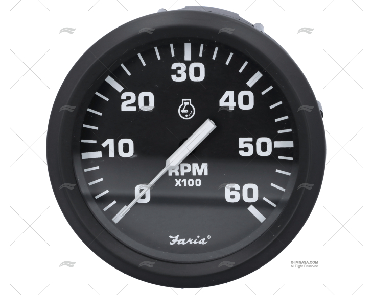 TACÓMETRO 6000 85mm PRETO UT FARIA
