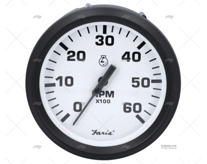 TACÓMETRO 6000 85mm BRANCO UT FARIA