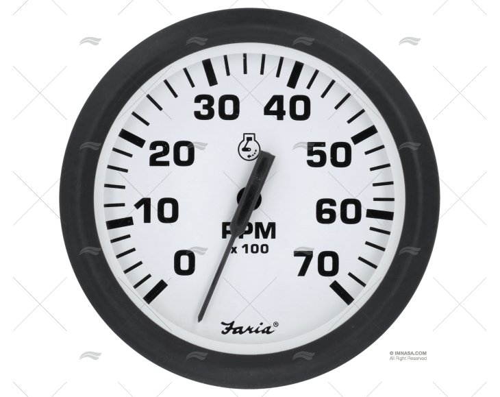TACHOMETER OUTBOARD WHITE