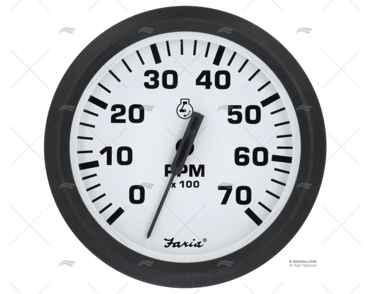 TACÓMETRO 7000 85mm BRANCO FRB FARIA