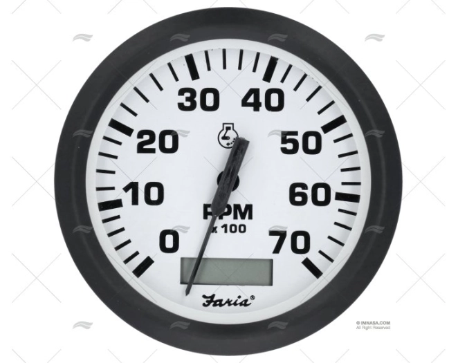 TACÓMETRO 7000 85mm C/HOR BRANCO FRB FARIA