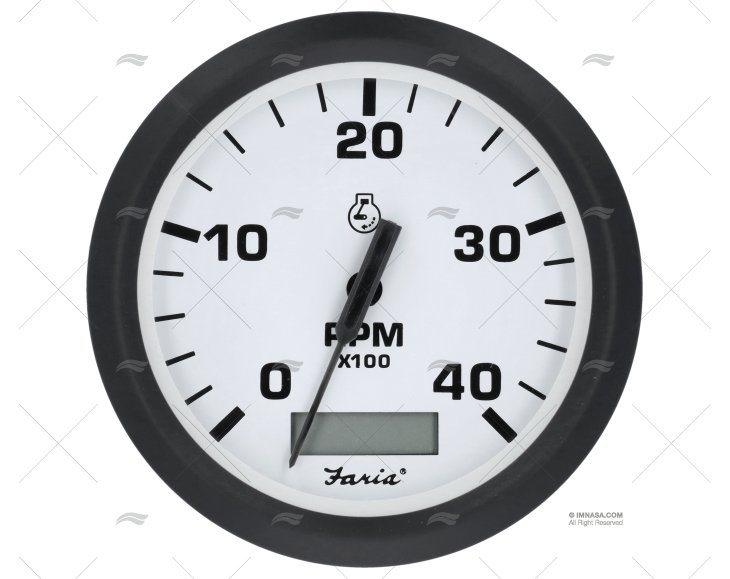 TACÓMETRO 4000 85mm BRANCO FRB FARIA
