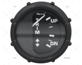 INDICADOR TRIM 52mm PRETO MERCURY 12V FR FARIA