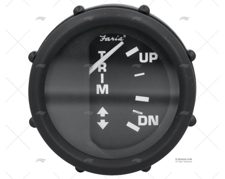 INDICATORE TRIM 52mm NERO MERCURY 12V FR FARIA