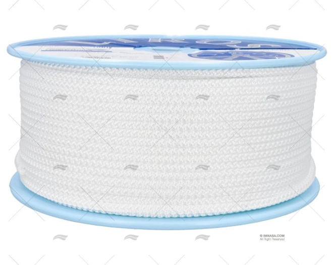 CIMA TRECCIATA POLIPROPILENE 06mm BIANCO 200m LIROS