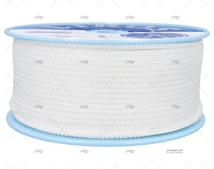 CIMA TRECCIATA POLIPROPILENE 06mm BIANCO 200m LIROS