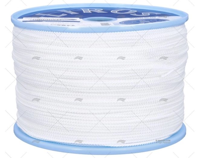 CIMA TRECCIATA POLIPROPILENE. 03mm BIANCO 500m LIROS