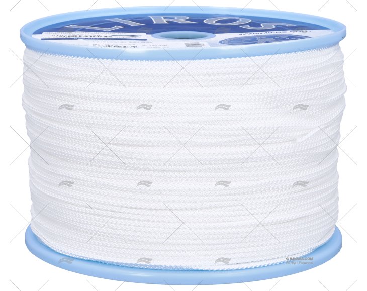 CIMA TRECCIATA POLIPROPILENE. 03mm BIANCO 500m LIROS
