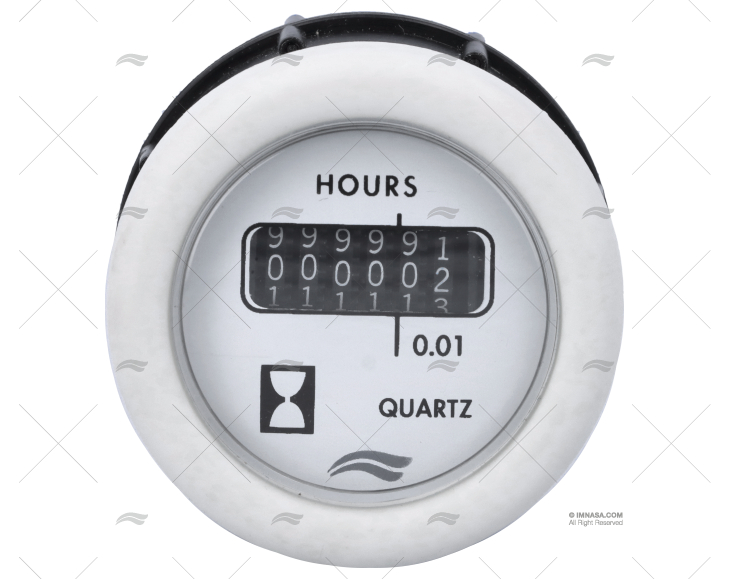 HORAMETRE NUMERIQUE 12V BLANC       D.52 IMNASA