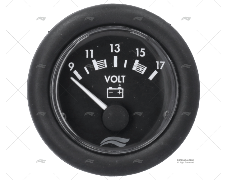 VOLTÍMETRO  6-16V PRETO BRM IMNASA
