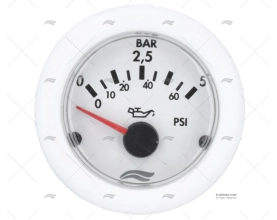 MANÓMETRO  5BAR BRANCO BRM IMNASA
