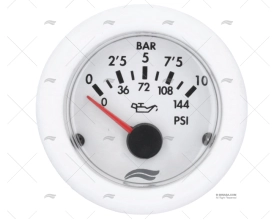 MANÓMETRO 10BAR BRANCO BRM IMNASA