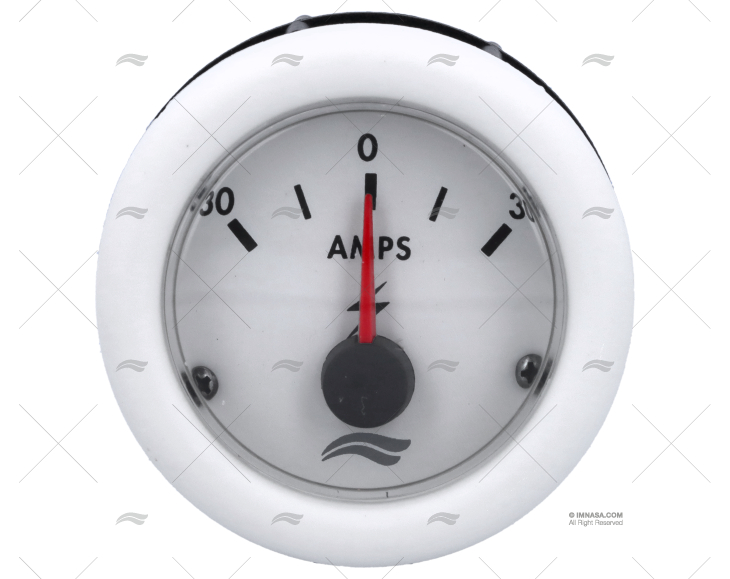 AMPEROMETRO 30A BIANCO IMNASA