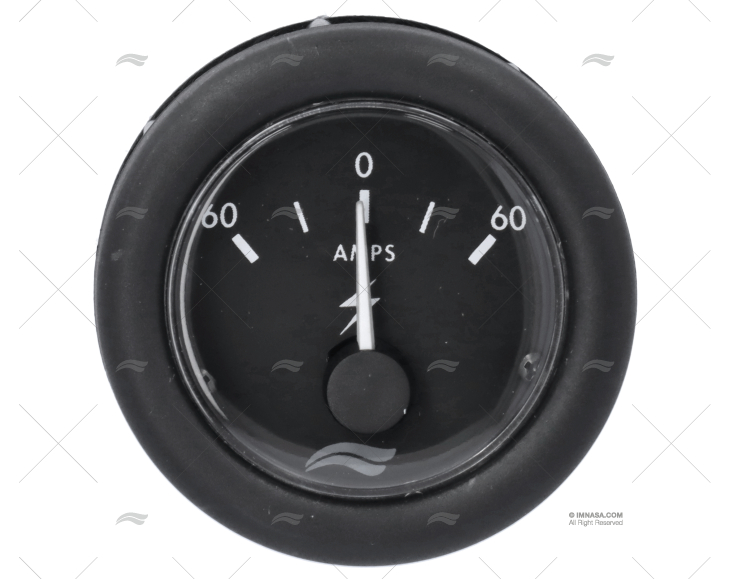 AMPERÍMETRO 0-50A PRETO BRM C/SENSOR IMNASA