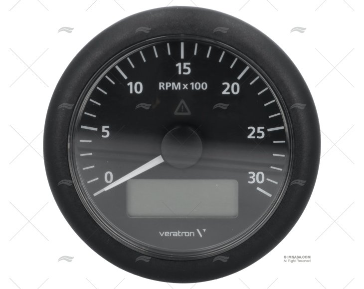 TACHOMETER VLN 12/24V 3000RPMH 80mm