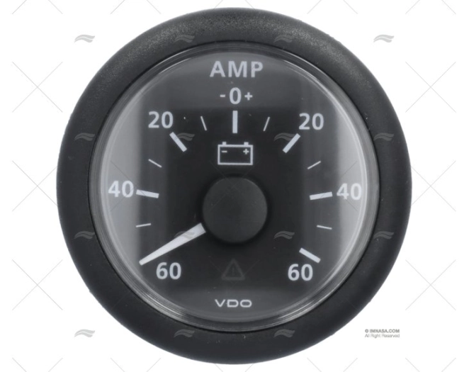 AMPEROMETRO VLN 12/24V  60AMP 52mm