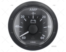 AMPEROMETRO VLN 12/24V  60AMP 52mm