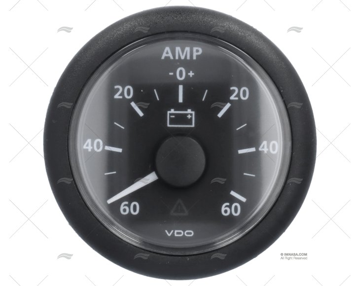 AMPEROMETRO VLN 12/24V  60AMP 52mm