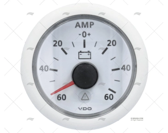 AMPEROMETRO VLB 12/24V  60AMP 52mm