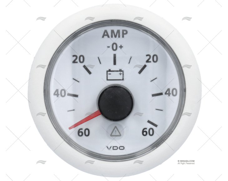 AMPEROMETRO VLB 12/24V  60AMP 52mm