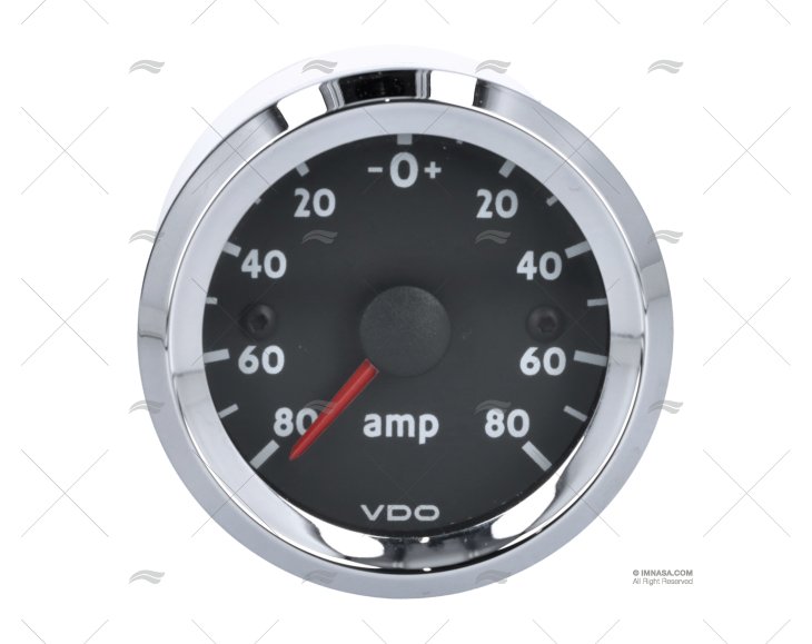 AMPEROMETRO OL (CROMATO)80A 12V C/ SHUNT VDO