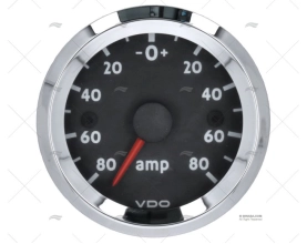 AMPEROMETRO OL (GHIERA CROMATA)  80A 12V VDO