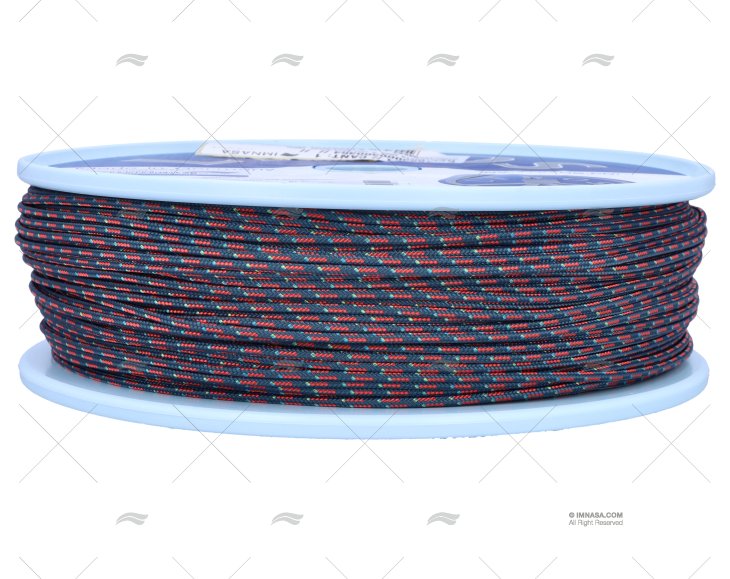 CORDAGE REGATTA 2000 03mm BLEU/ROUGE 250 LIROS