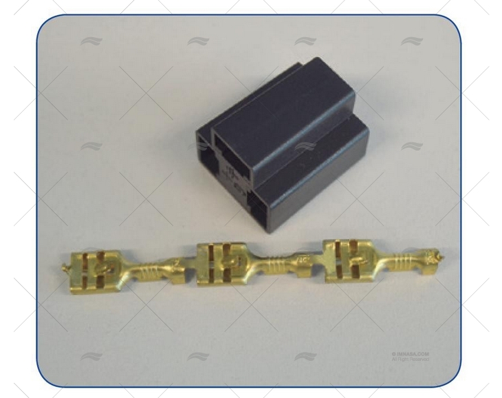 CONNECTOR 3 POLES FOR INDICATOR 52mm VDO VDO