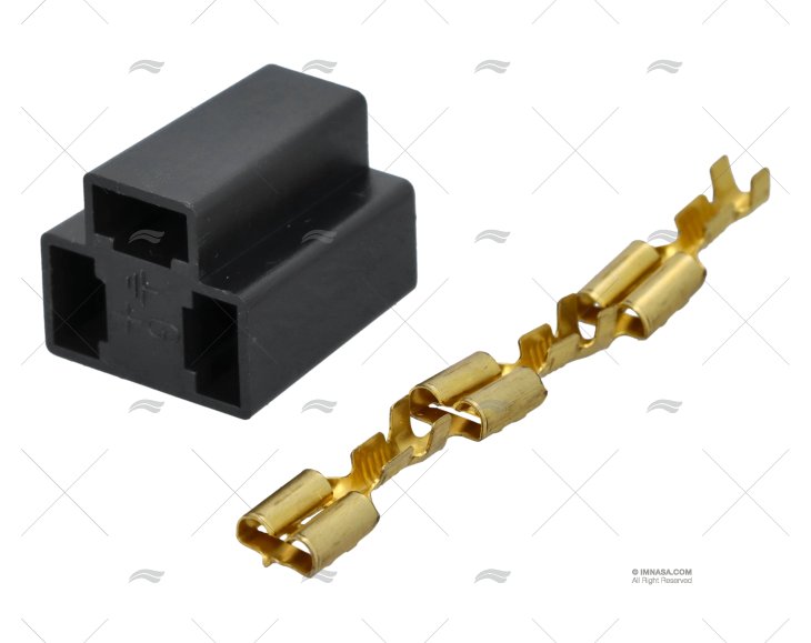 CONNETTORE 3 POLI PER INDICATORE 52mm VDO