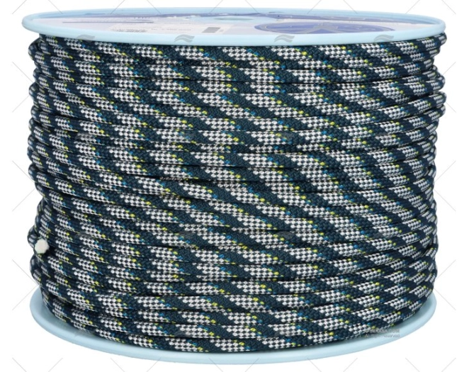 CORDAGE REGATTA 2000 08mm BLEU/BLANC 200 LIROS