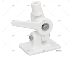 BASE ANTENNA RIBALTABILE COPERTURA PVC BIANCO
