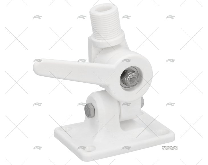 BASE ANTENNA RIBALTABILE COPERTURA PVC BIANCO