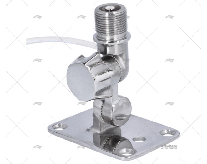 BASE INOX ANTENNA VHF CON CONNESSIONE PACIFIC AERIALS