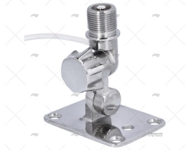 BASE INOX ANTENNA VHF CON CONNESSIONE PACIFIC AERIALS