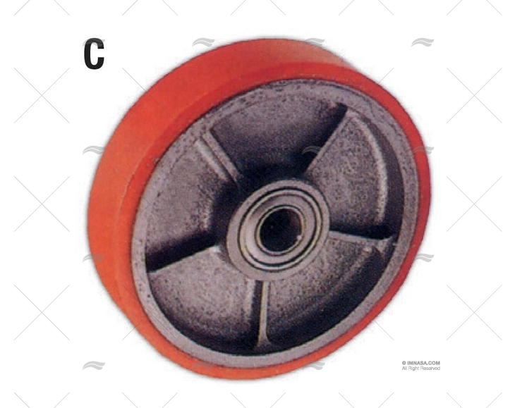 RODA SUPORTE BERÇO 300x160 D.50 VULKOLLAN