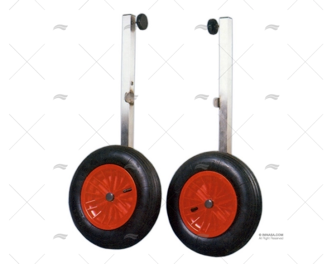 RUOTE TRAINO PIEGHEVOLE INOX DRITTO